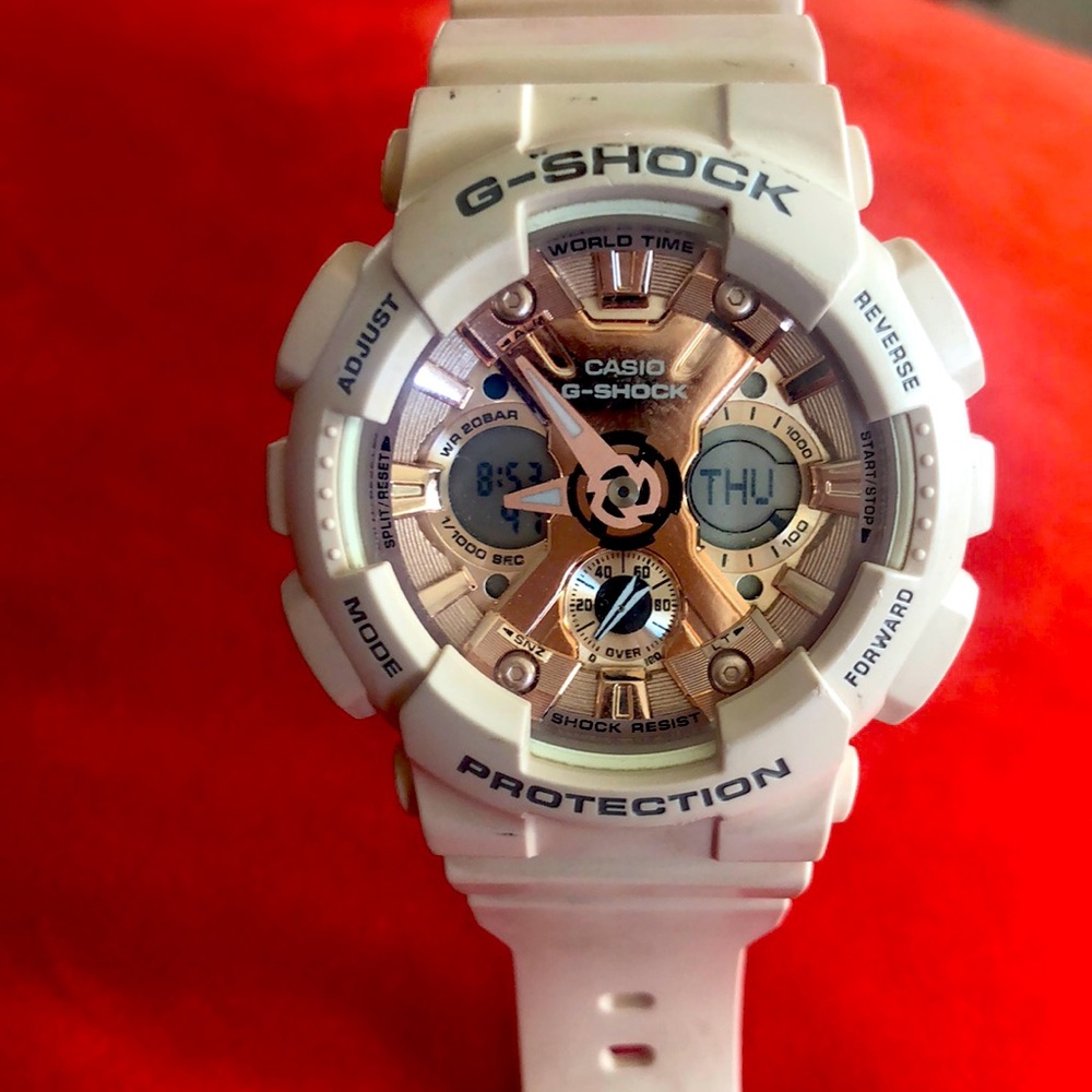 G-Shock Gmas120np-4A Watch - Pink - One rose gold